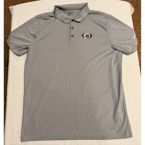 Minnesota Vikings Nike Golf Dri-Fit Polo Shirt - Gray - Size L - 100% Polyester